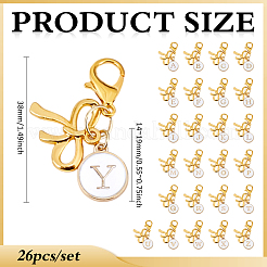 26Pcs Alloy Enamel Pendant Decorations&nbsp;HJEW-MA00047