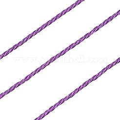 12プライメタリックコード  ジュエリー作りのための  ミディアム蘭  0.8mm  約27.34ヤード（25m）/ロール&nbsp;MCOR-CJ0001-03F