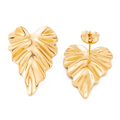 Ion Plating(IP) 304 Stainless Steel Stud Earrings for Women&nbsp;EJEW-L272-034G-02