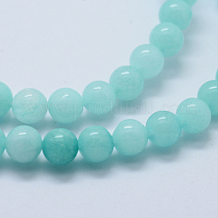 Natural & Dyed Jade Bead Strands&nbsp;X-G-P370-02-6mm