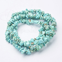 Synthetic Turquoise Beads Strands&nbsp;G-D283-3x5-10