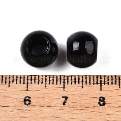 Dyed & Heated Natural Black Agate Beads&nbsp;G-T092-10mm-06