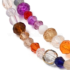Mixed Electroplate Glass Beads Strands&nbsp;EGLA-A003-01