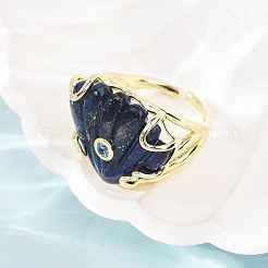 Natural Lapis Lazuli Cuff Rings&nbsp;GG-CBA5FCC-04G-06