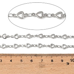 304 Stainless Steel Heart Link Chains&nbsp;SA-XCP0001-01
