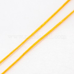 フラット弾性クリスタルストリング  弾性ビーズ糸  ストレッチブレスレット作り用  オレンジ  0.5mm  約546.8ヤード（500m）/ロール&nbsp;EW-J002-0.5mm-07