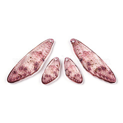 Transparent Resin Wing Earrings Pendants&nbsp;FIND-TAC0006-58A