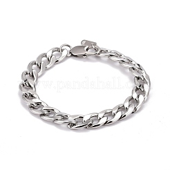 Tarnish Resistant 304 Stainless Steel Curb Chains Bracelets&nbsp;BJEW-JB06273-02