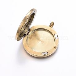 304 Stainless Steel Magnetic Diffuser Locket Pendants&nbsp;STAS-O103-33G