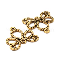 Tibetan Style Alloy Links Connectors&nbsp;TIBEP-EA11609YKG-AG-FF