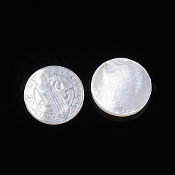 Natural White Shell Cabochons&nbsp;SSHEL-D083-12C