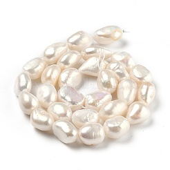 Natural Cultured Freshwater Pearl Beads Strands&nbsp;PEAR-L033-38D-01A
