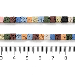 Synthetic Lava Rock Dyed Beads Strands&nbsp;G-H311-02A-05