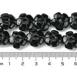 Natural Black Stone Beads Strands&nbsp;G-H023-B16-01