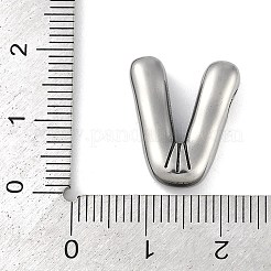 変色防止304ステンレススチールペンダント  V字  18x15x4.5mm  穴：2mm&nbsp;STAS-K256-25V-P