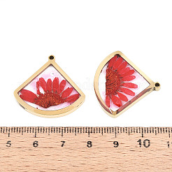 304 Stainless Steel Epoxy Resin Pendants&nbsp;STAS-T072-26