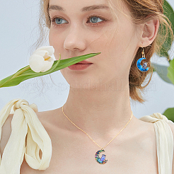 54Pcs 9 Styles Alloy Printed Pendants&nbsp;FIND-DC0003-77