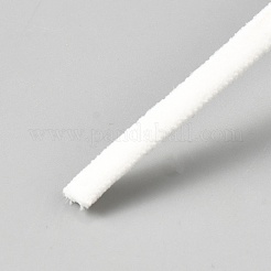 ナイロン弾性コード  フラット  ホワイト  5x2mm&nbsp;OCOR-WH0082-421C-01