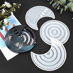 3 Pcs Moon Perpetual Calenda Silicone Mold&nbsp;DIY-SZC0002-01