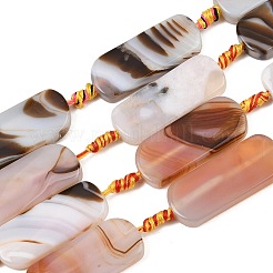 Dyed & Heated Natural Banded Agate Beads Strands&nbsp;GG-CBAB9C6-D05-01
