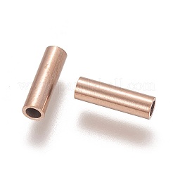Ion Plating(IP) 304 Stainless Steel Tube Beads&nbsp;LS-STAS-L216-23G-RG
