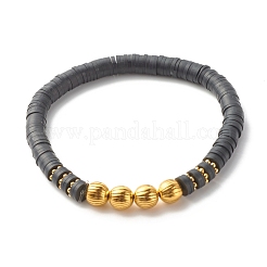 Handmade Polymer Clay Heishi Beads Stretch Bracelets Set&nbsp;BJEW-JB07396