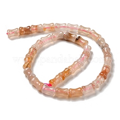 天然石桜色アゲート瑪瑙ビーズ連売り  竹の棒  12x8mm  穴：0.8~1.2mm  約31~33個/連  14.96''~15.75''（38~40センチメートル）&nbsp;G-M420-I03-04