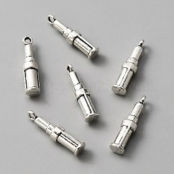 合金のチベット風チャーム  口紅のチャーム  アンティークシルバー  24x5.5mm  穴：1.6mm&nbsp;FIND-CJC0012-033