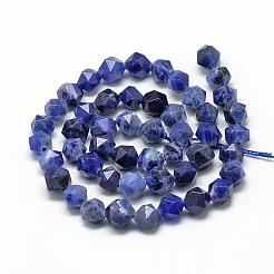 Natural Sodalite Beads Strands&nbsp;G-R448-8mm-09