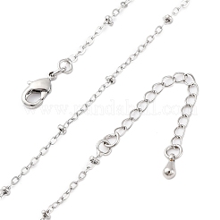 Brass Satellite Chains Necklaces for Women&nbsp;NJEW-D302-61P
