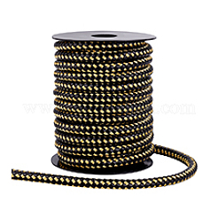 10m 丸編み模造皮革コード  DIYのブレスレット作りに  きいろ  8mm  約10.94ヤード（10m）/ロール&nbsp;OCOR-WH0105-061E