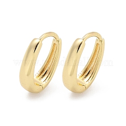 Oval Brass Hoop Earrings&nbsp;EJEW-Z102-33G