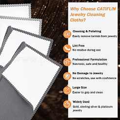 4 Sheets 2 Colors 4 Layers Silver Polishing Cloth&nbsp;AJEW-BBC0002-18
