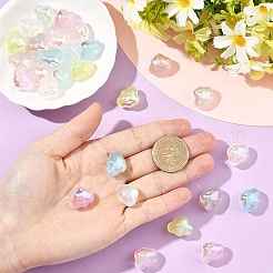 35Pcs 7 Colors Transparent Acrylic Beads&nbsp;MACR-YW0004-64