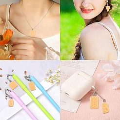 40Pcs 8 Styles Resin Imitation Food Pendants&nbsp;RESI-YW0004-15