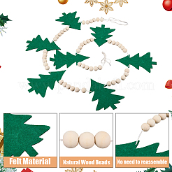 Christmas Felt Hanging Banners Flags&nbsp;AJEW-WH20064-99B