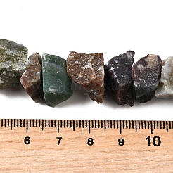 天然石インディアン瑪瑙ビーズ連売り  原石  ナゲット  7~25x8~24.5x5~16mm  穴：0.9~1mm  約14~28個/連  7.48''~8.43''（19~21.4センチメートル）&nbsp;G-I283-F20