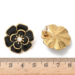 304 Stainless Steel Flower Stud Earrings&nbsp;EJEW-A147-03G