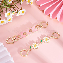 2Pcs 2 Style Alloy Enamel Chain Extenders&nbsp;FIND-TA0005-19