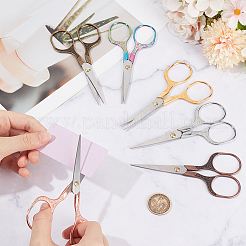 6Pcs 6 Colors Stainless Steel Embroidery Scissors&nbsp;AJEW-CY0003-16