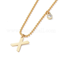 Letter A~Z Pendant Necklaces&nbsp;NJEW-JN02837