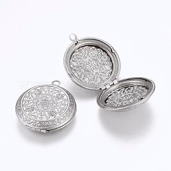 Tarnish Resistant 304 Stainless Steel Locket Pendants&nbsp;STAS-G146-22P