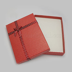 Jewelry Cardboard Boxes with Bowknot and Sponge Inside&nbsp;X-CBOX-R022-3