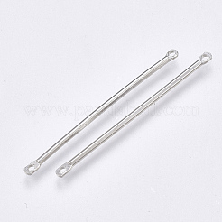 鉄棒リンクコネクター  ニッケルフリー  プラチナ  35x2x1.2mm  穴：1mm&nbsp;IFIN-T007-08P-NF
