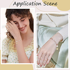 6Pcs Brass & Natural Pearl Heart Pendants&nbsp;KK-BBC0019-31