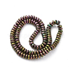 Electroplated Natural Lava Rock Beads Strands&nbsp;G-A256-E01-01B