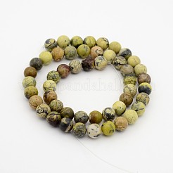 Synthetical Gemstone Round Bead Strands&nbsp;G-P070-52-3mm