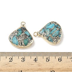 Dyed Synthetic Imperial Jasper Pendants&nbsp;G-D337-01G
