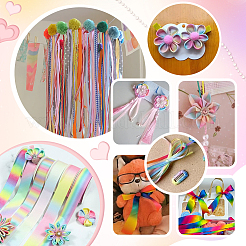 Polyester Grosgrain Ribbon&nbsp;OCOR-WH0105-090A