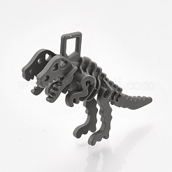 滑らかな表面の合金ペンダント  恐竜の骨  マットガンメタルカラー  29x36x10mm  穴：3x4mm&nbsp;X-PALLOY-T067-69MB